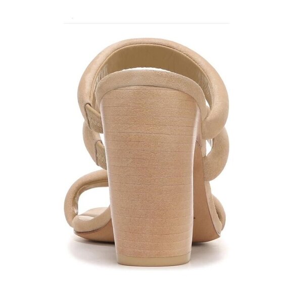 Vince Womens Tan Suede Strappy Open Toe Slip On Block Heel Sandals Sz 8.5 M New - Picture 12 of 14